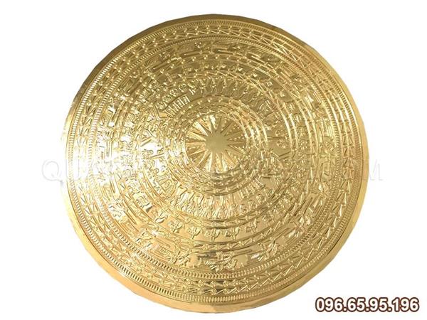 Trống đồng Ngọc Lũ thếp vàng đường kính 60cm